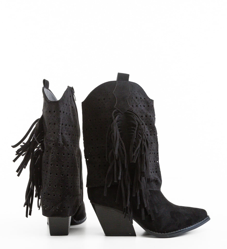 Cizme dama Bunesc Negre Elegante si Confortabile - imagine 2