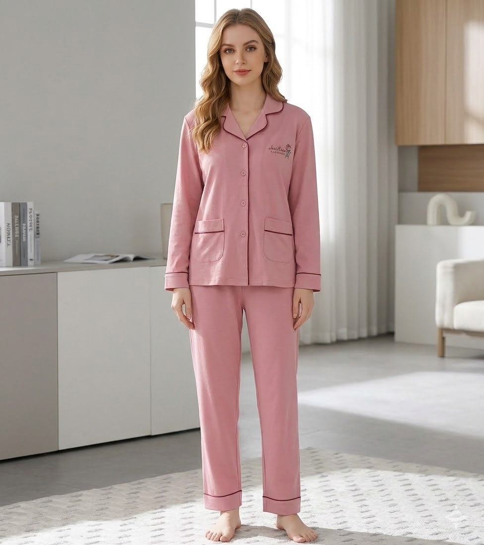 Pijama Dama Delis Warm Love 100% Bumbac - imagine 2