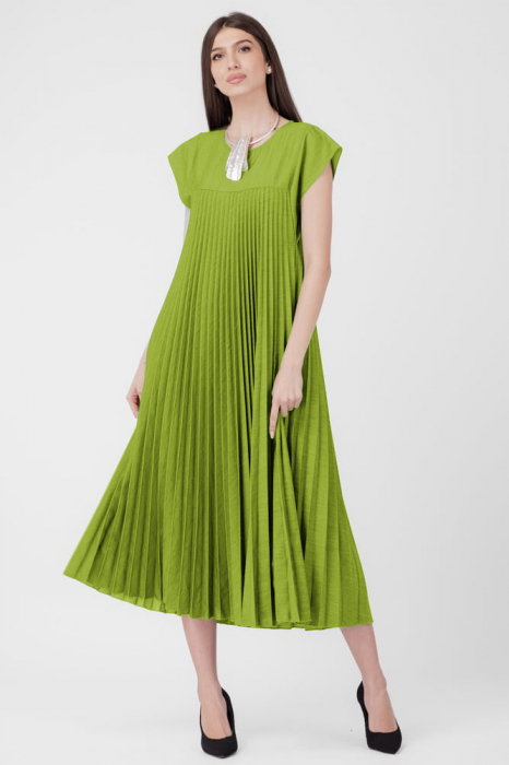 Rochie Shopika A-line Verde Oliv