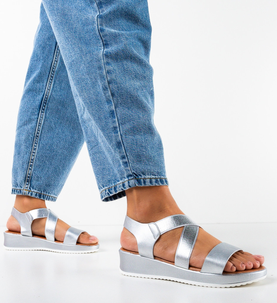 Platforme Dama Banba Argintii | Stil Elegant