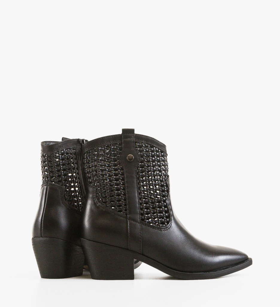 Botine Dama Fran Negre | Stil Urban Elegant - imagine 3
