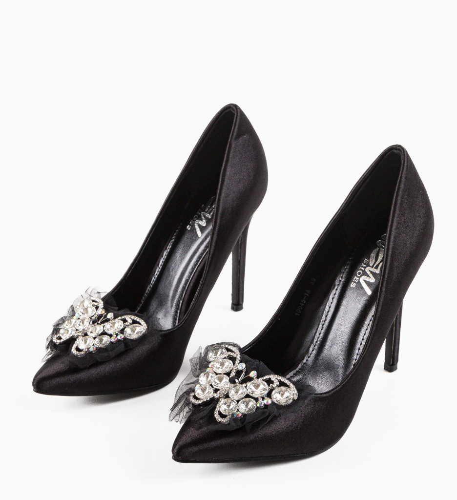 Pantofi cu Toc Negri Neanyta | Stil Impecabil - imagine 6
