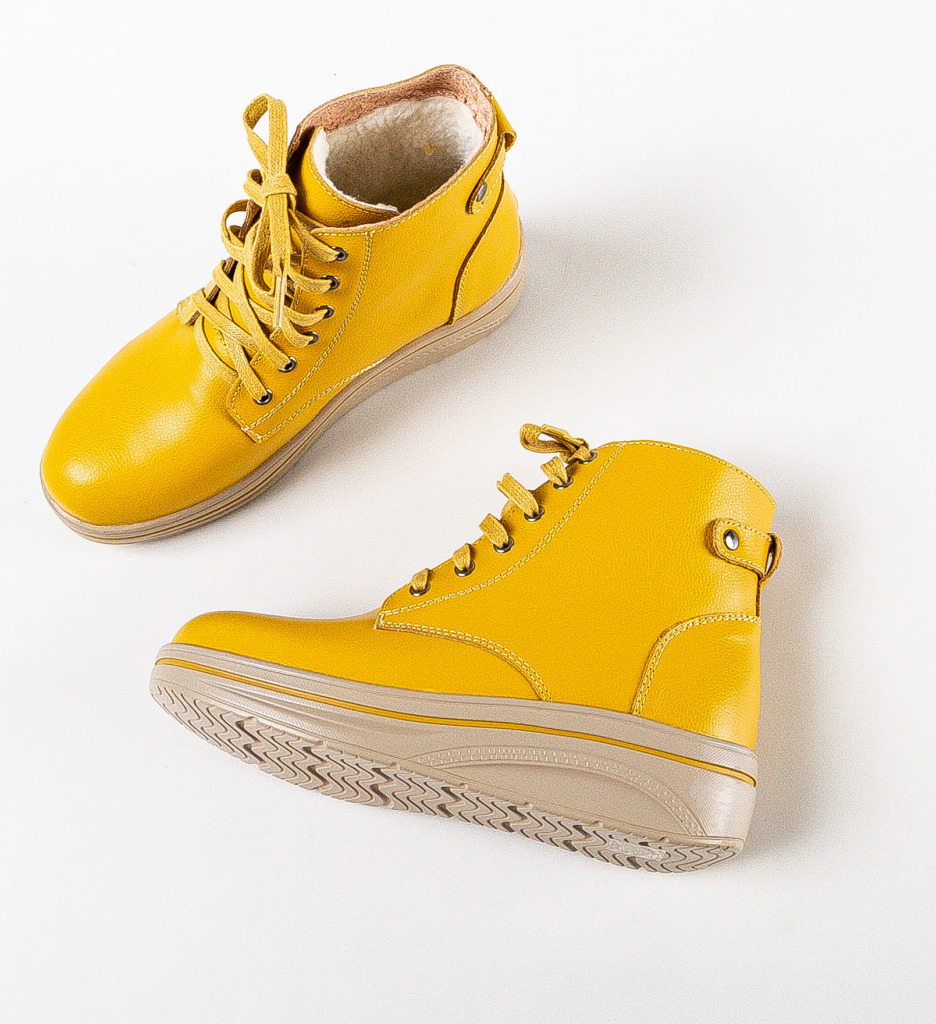 Pantofi Casual Lakiob Galbeni – Stil și Confort - imagine 5