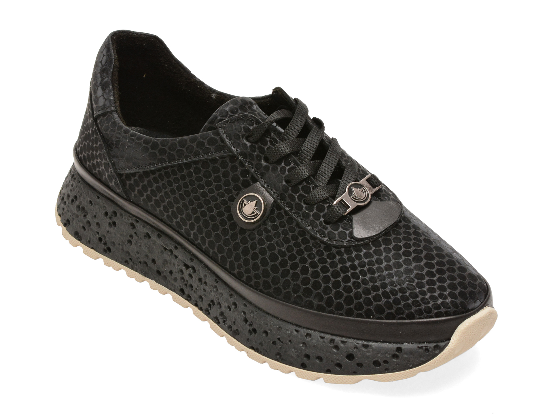 Pantofi sport GRYXX negri, 219587, din piele naturala