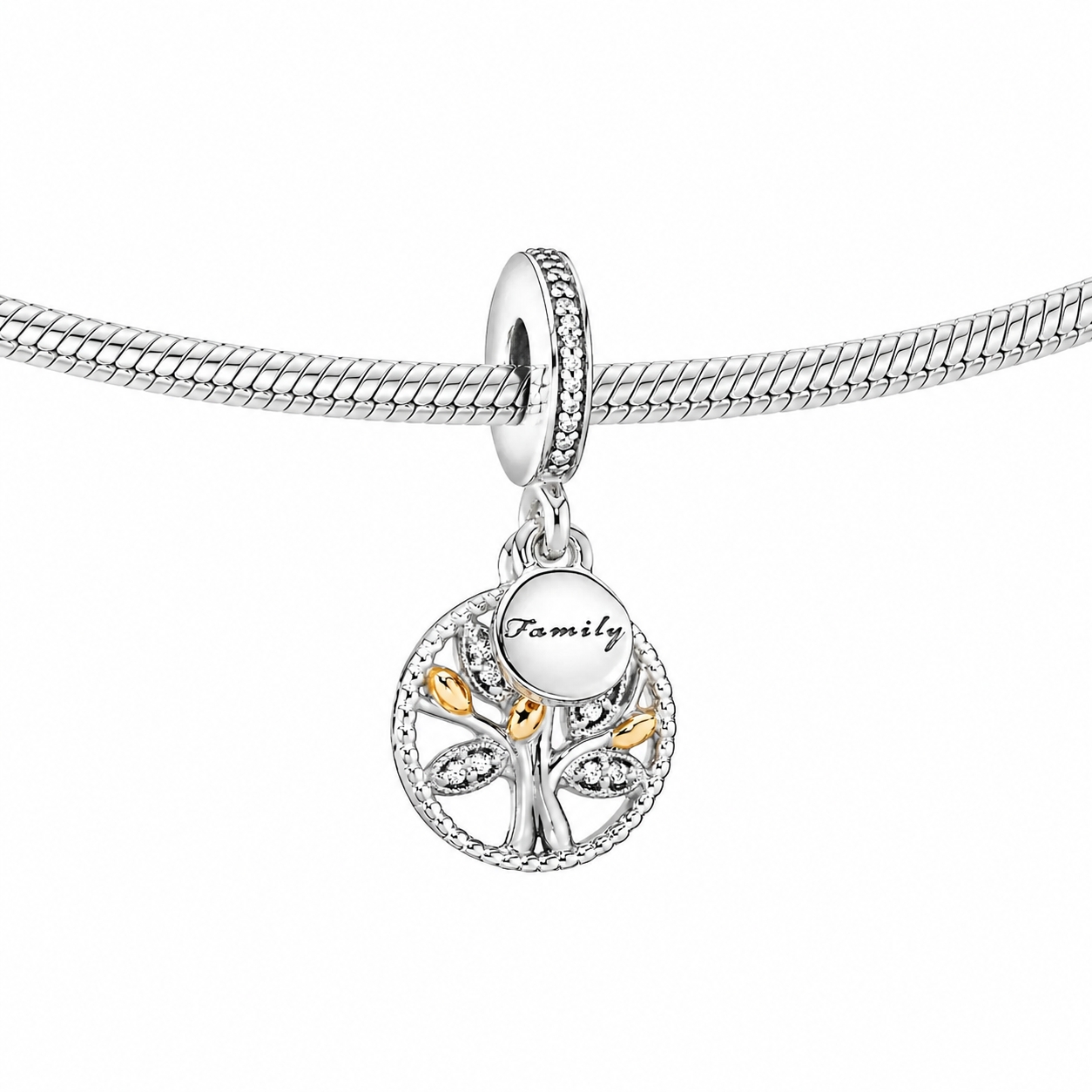 Charm Argint 925 Copac cu Zirconiu, Amanda JW1141 - imagine 2