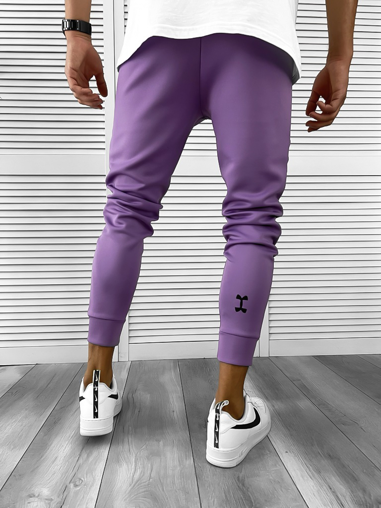Pantaloni Trening Mov Conici | Stil Modern