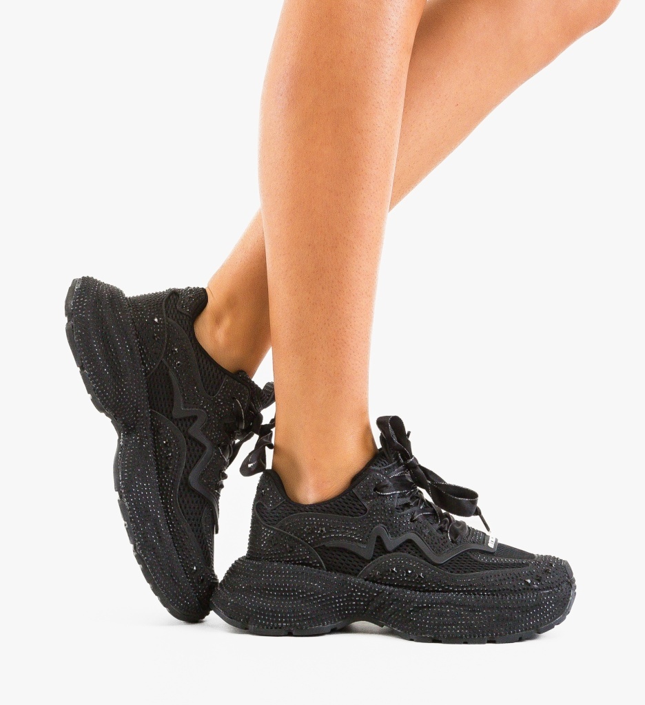 Sneakers Dama Talon Negri - Stil și Confort Urban