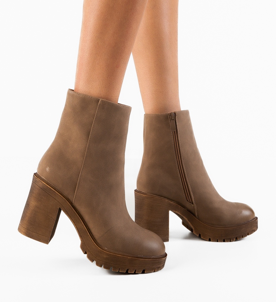 Botine Dama Guevara Khaki | Stil si Versatilitate - imagine 2