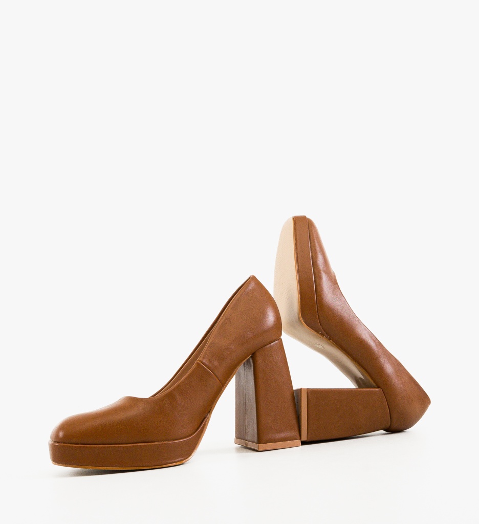 Pantofi Davis Camel | Eleganță și Stil - imagine 5