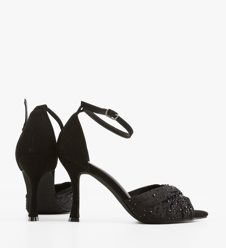 Sandale cu toc Kavra Negre - Eleganță și Stil - imagine 3