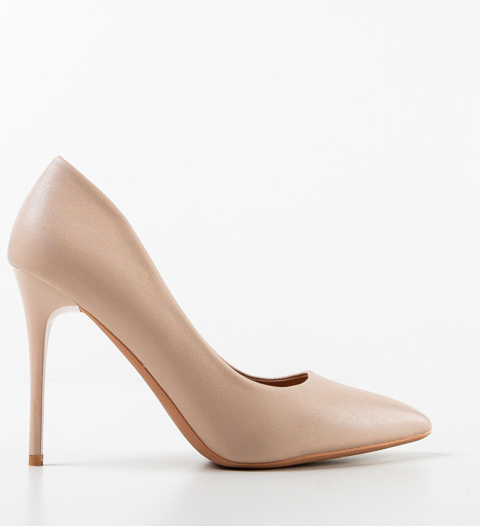 Pantofi cu toc Oknam Bej - Eleganță și Stil - imagine 5