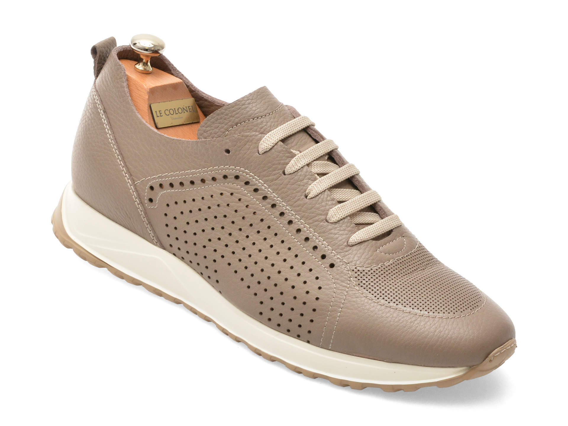 Pantofi Sport Le Colonel Gri Piele Naturală