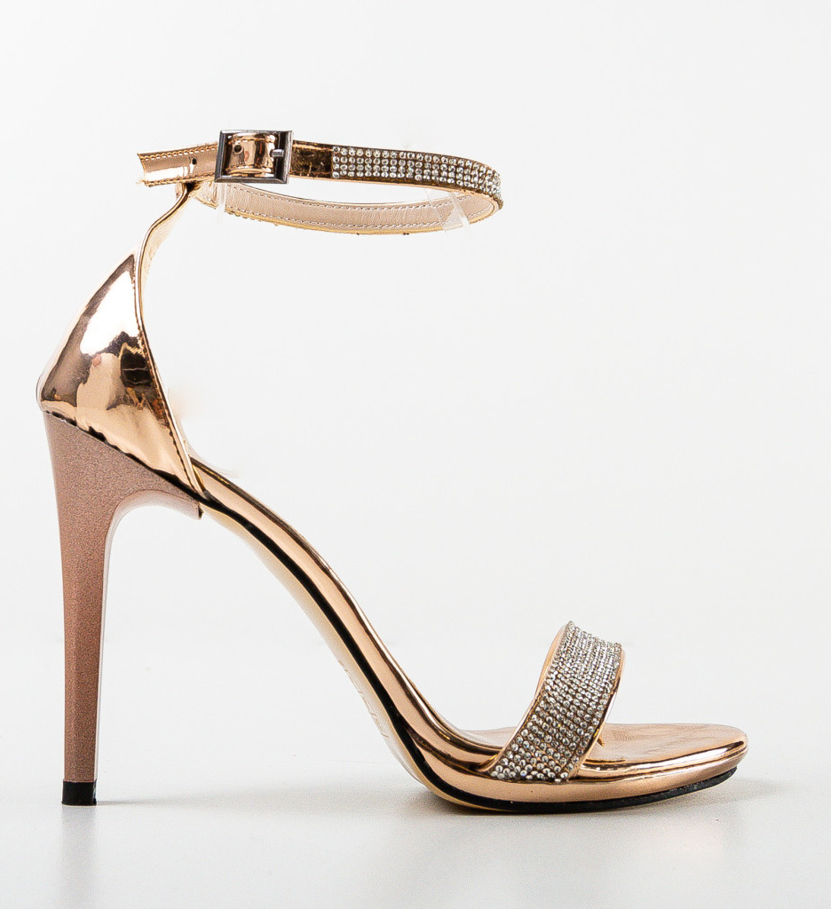 Sandale Toc Roze Gabaz | Eleganță Feminină - imagine 5