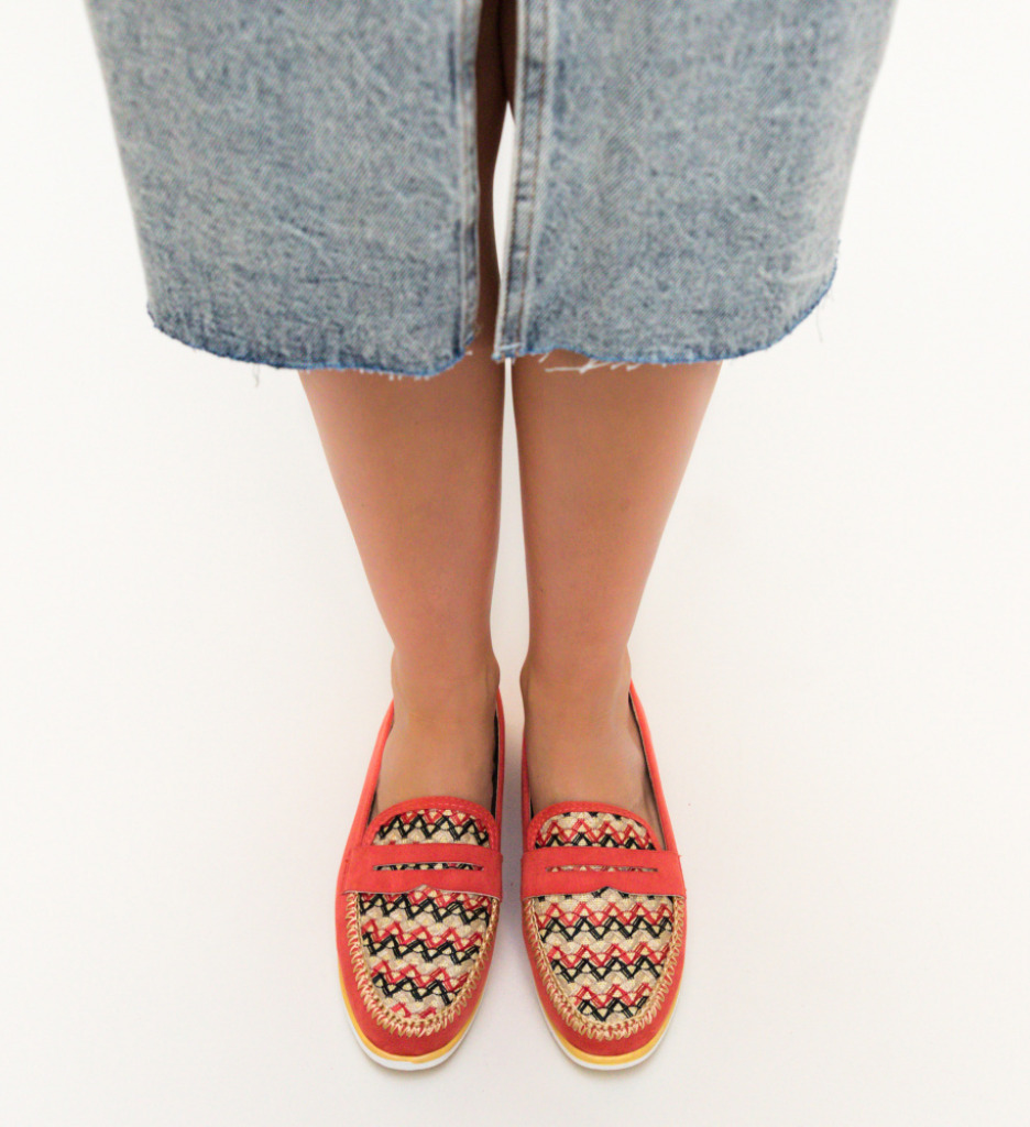 Mocasini Sabiha Rosii - Confort Casual Eleganți - imagine 2