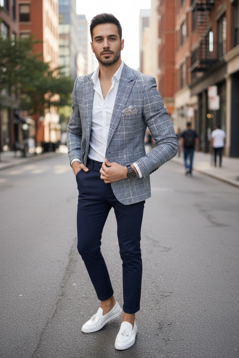 Sacou Barbati Slim Fit in Dungi - Stil Versatil - imagine 2