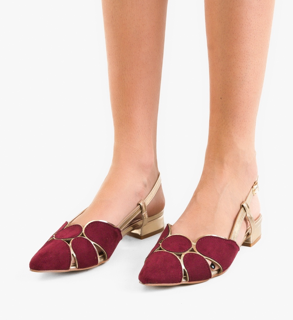 Pantofi Dama Xquenda Grena Eleganți - imagine 6