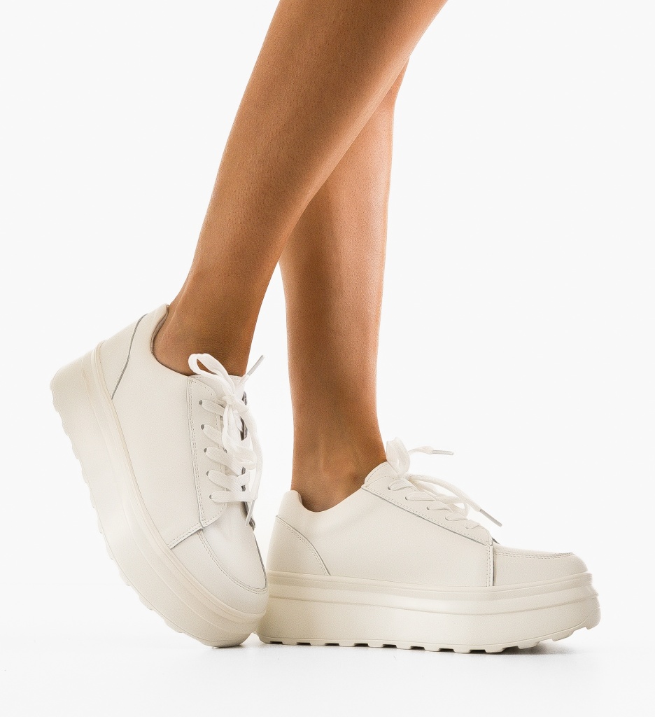 Sneakers Dama Wenom Albi | Confort & Stil