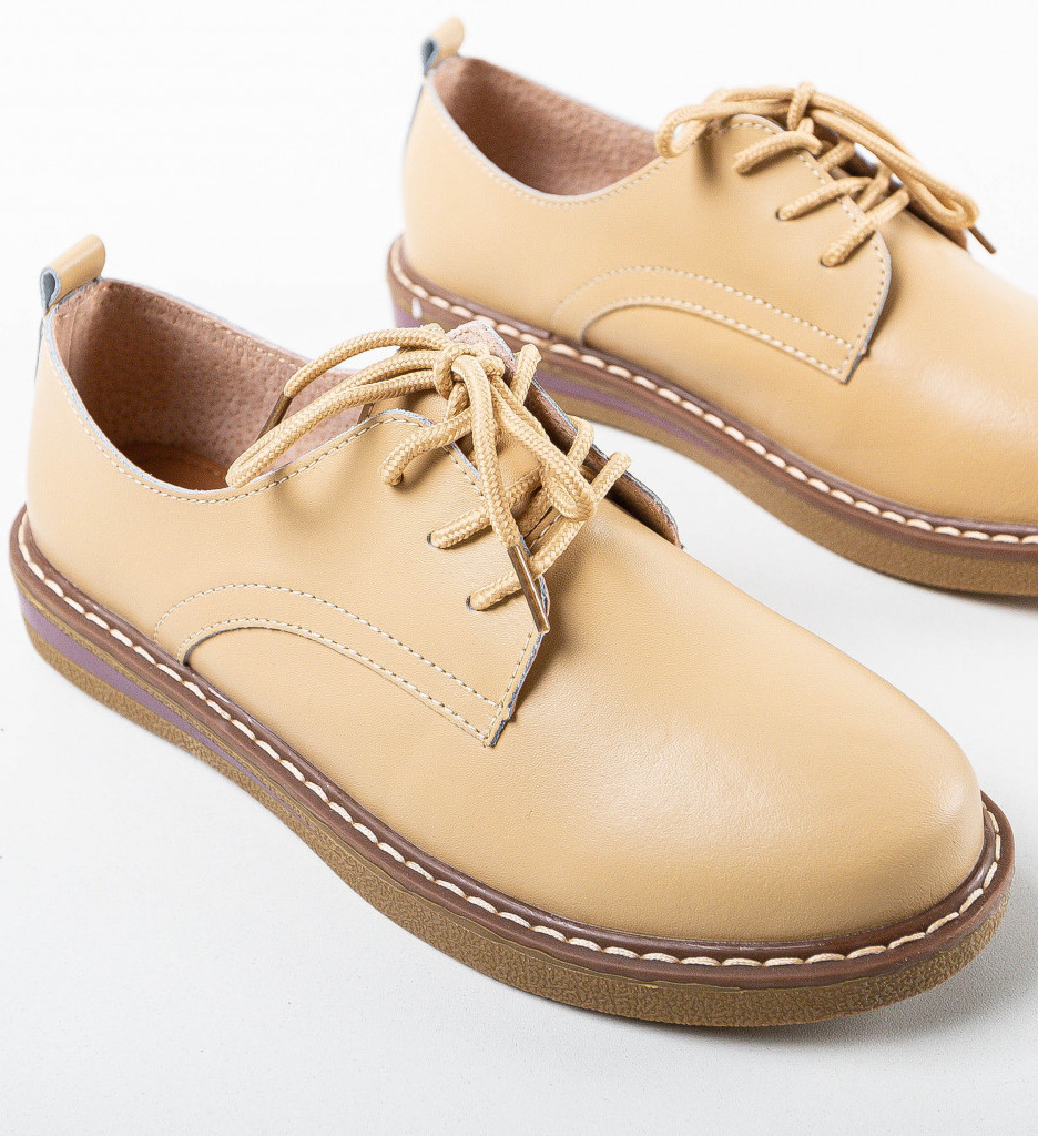 Pantofi Casual Doria Bej - Confort și Stil - imagine 6