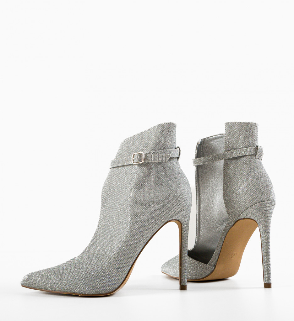 Botine Dama Fleur Argintii - Eleganță Modernă - imagine 6