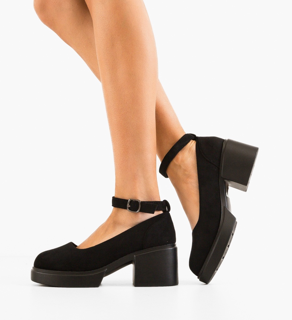 Pantofi cu toc Grima Negri - Eleganță maximă - imagine 3