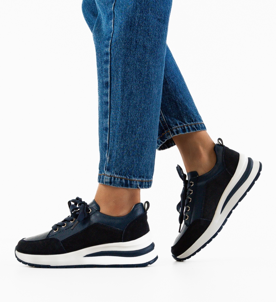 Sneakers Likolas Bleumarin - Confort Sport - imagine 2