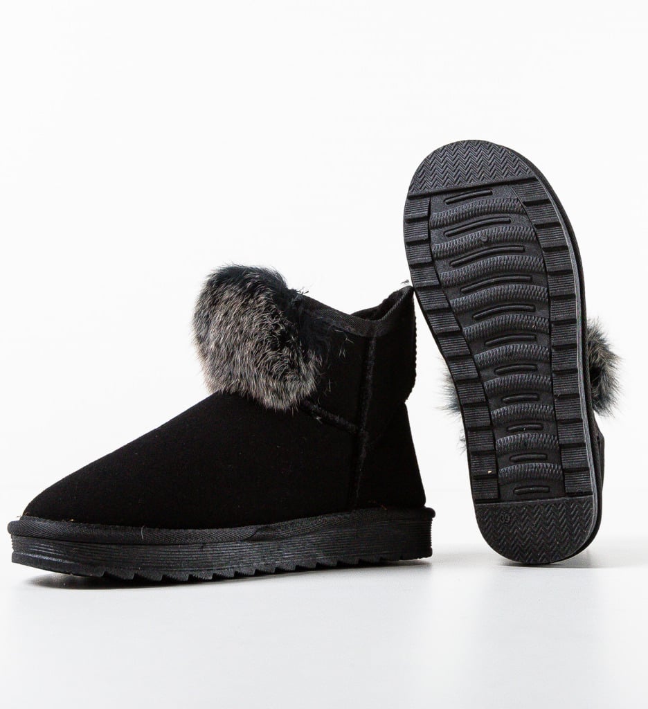 Cizme Dama Negre Tip Ugg | Confort si Stil - imagine 6