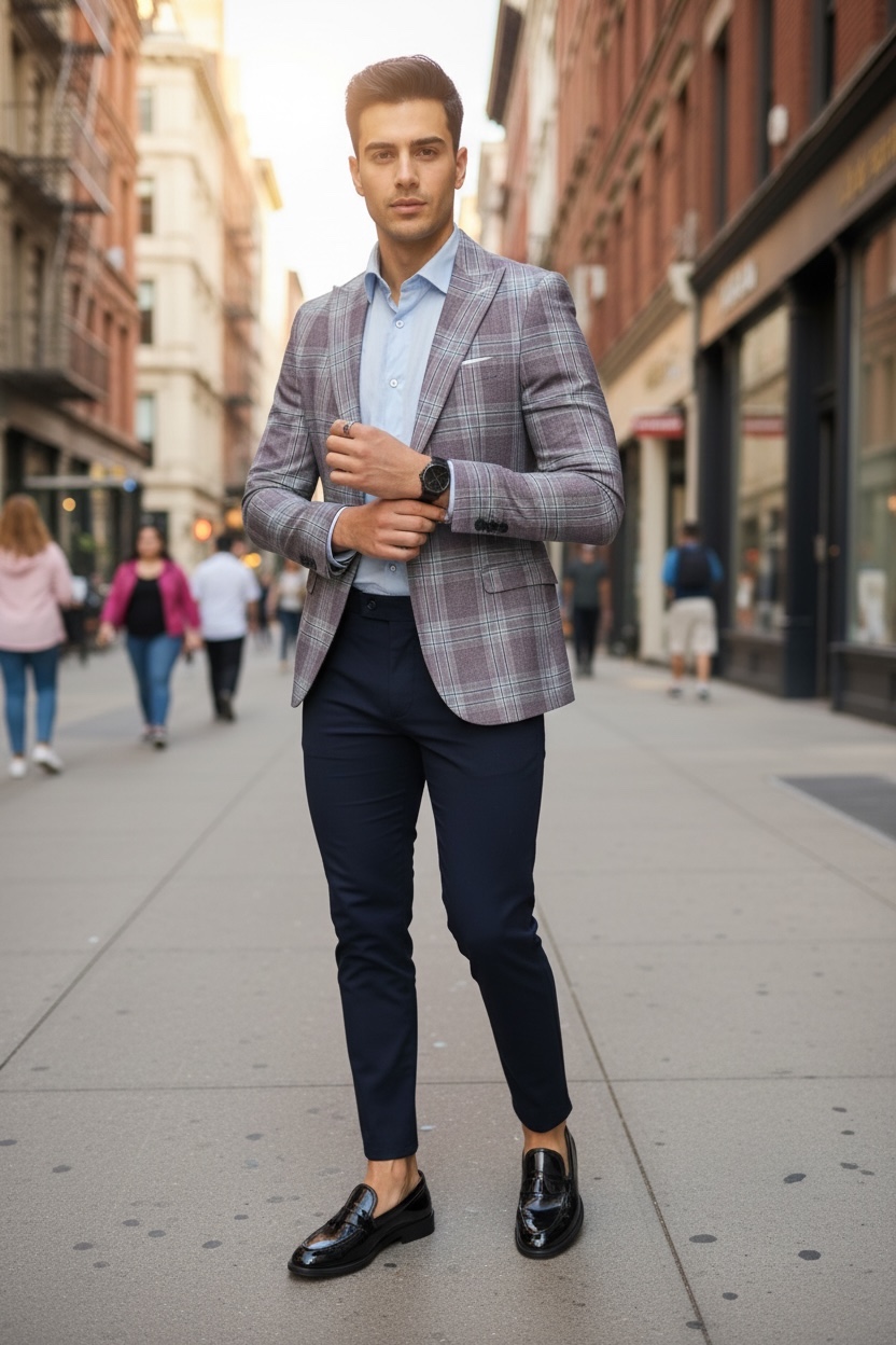 Sacou Barbati Slim Fit Elegant pentru Evenimente - imagine 2