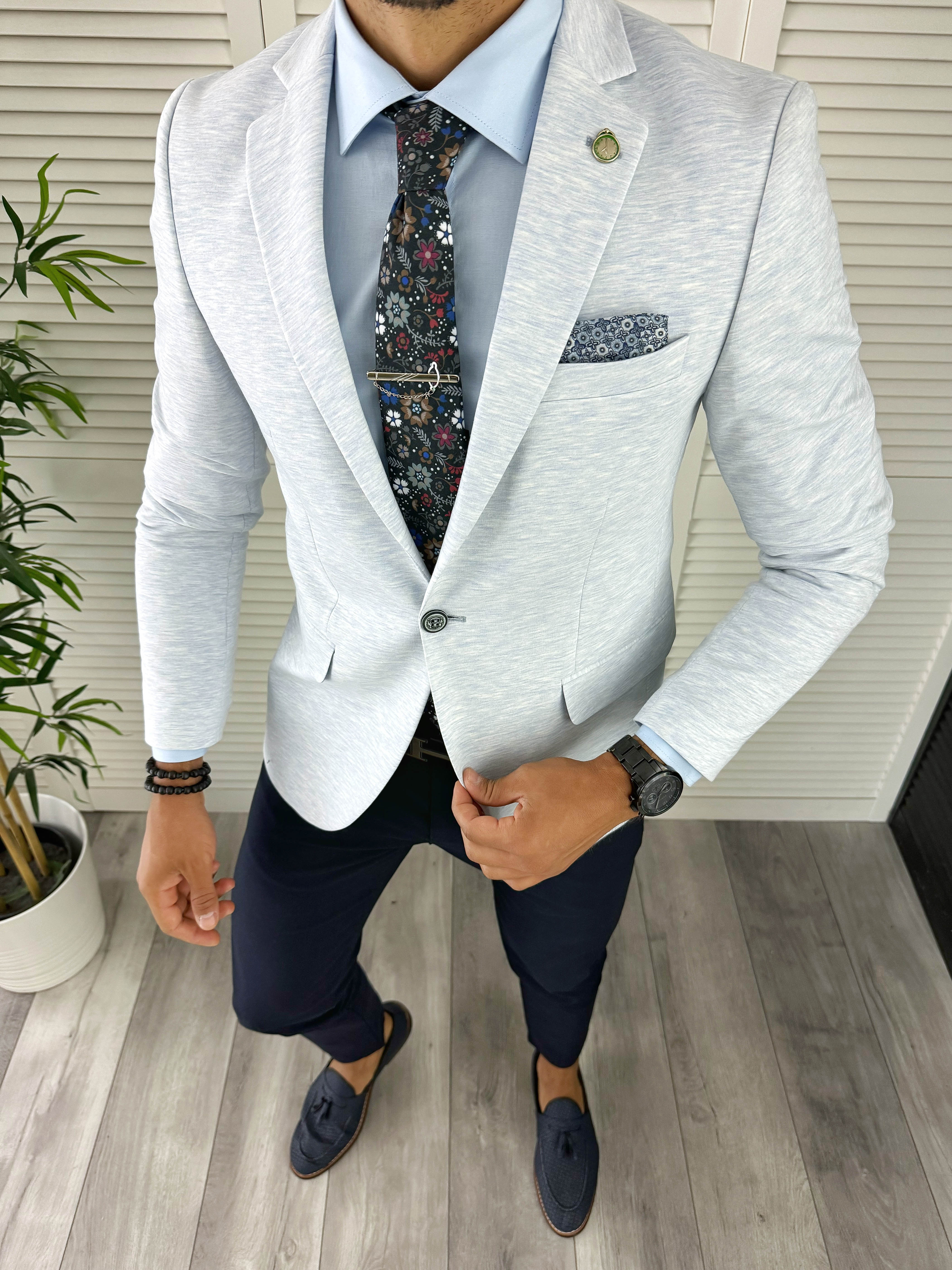 Sacou Barbati Slim Fit Elegant Versatil