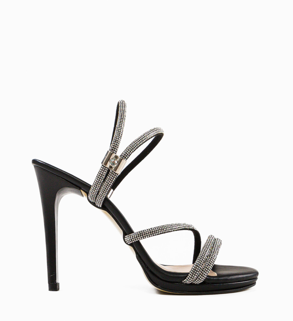 Sandale Dama Elegante cu Toc Gynn Negre