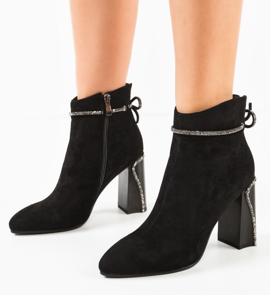 Botine Dama Ephraim Negre - Eleganță și Stil - imagine 2