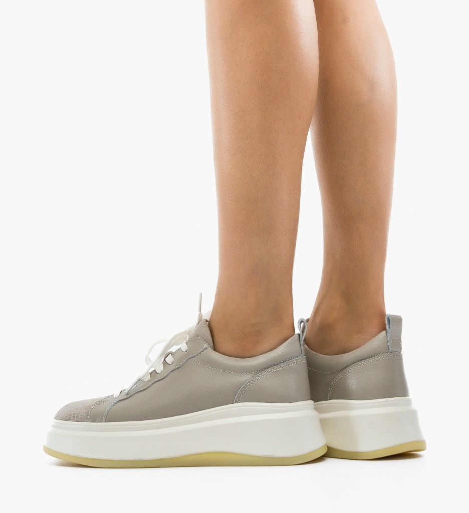 Pantofi Casual Priki Gri | Confort și Stil - imagine 2