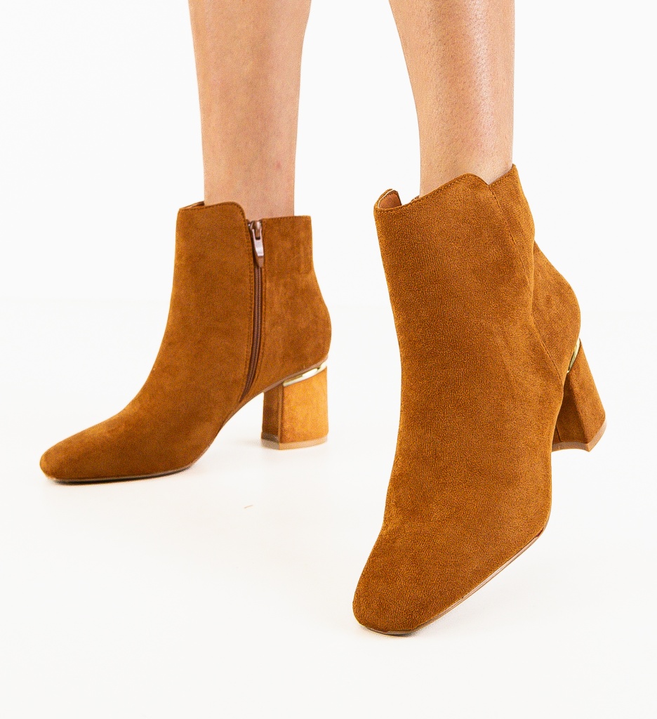 Botine Dama Arroyo Camel | Elegant & Confortabil - imagine 2