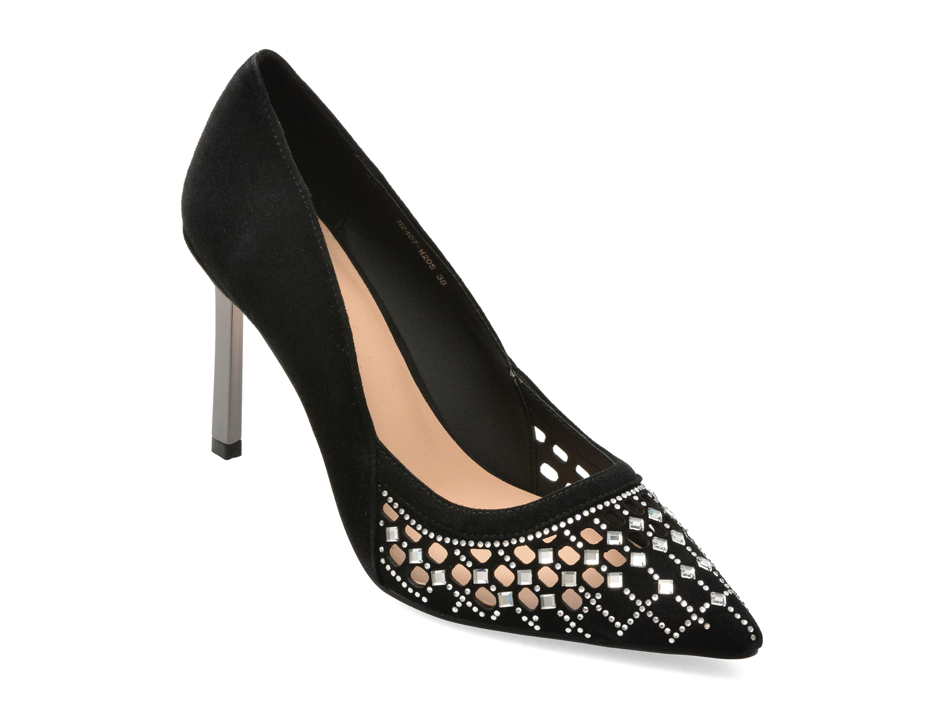 Pantofi Flavia Passini eleganti piele intoarsa - imagine 2