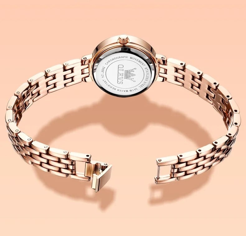 Ceas Dama Olevs Rose Gold Elegant - imagine 6