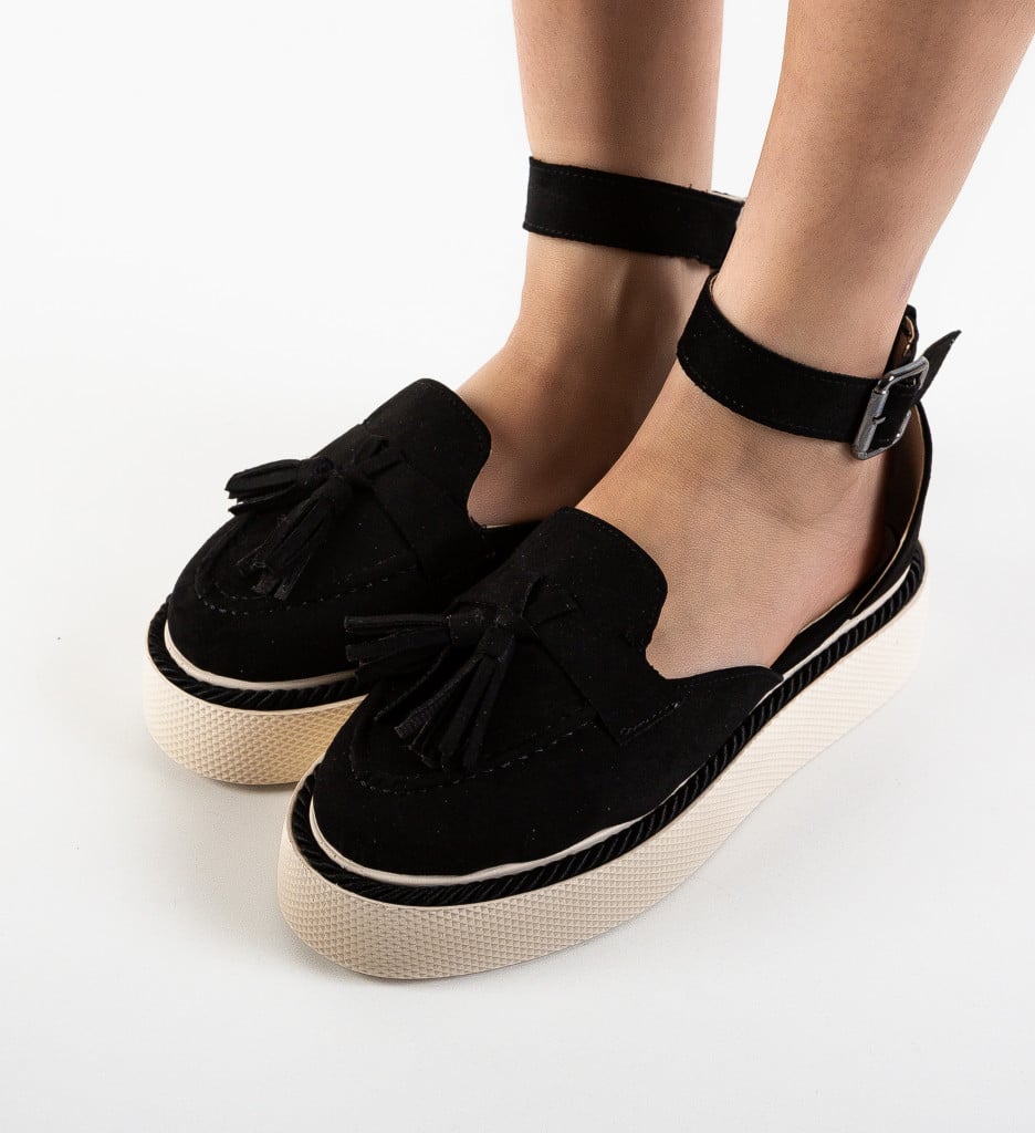 Pantofi Casual Kalin Negri - Confort & Stil - imagine 4