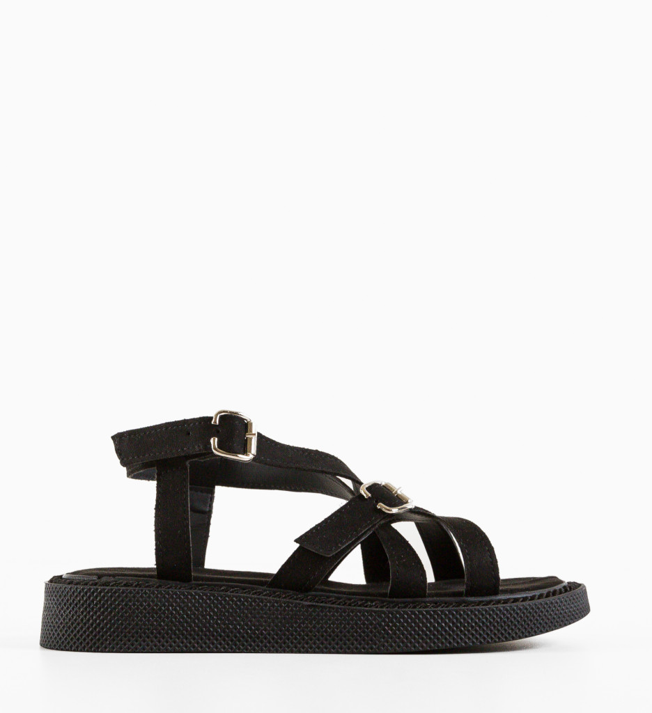 Sandale Dama Bekaha Negre | Eleganță și Confort - imagine 2