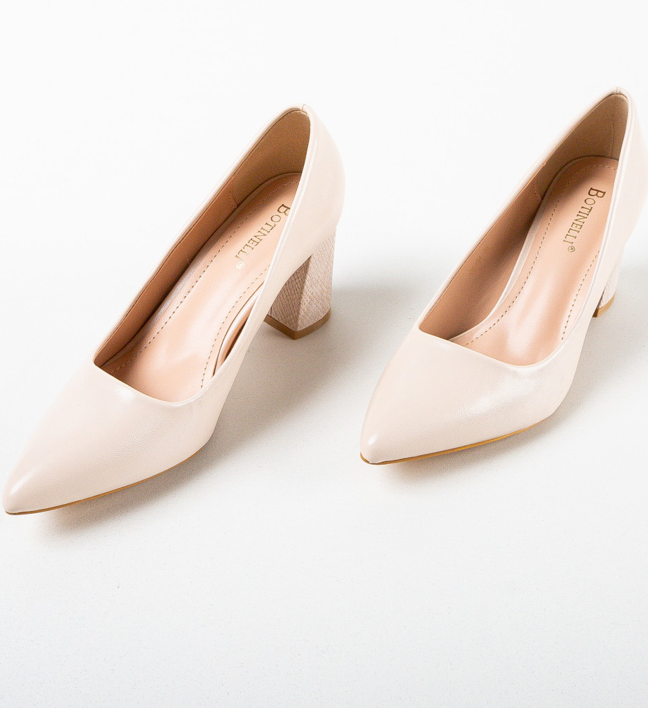 Pantofi Dama Toc Eleganti Bej - Stil si Versatilitate - imagine 7