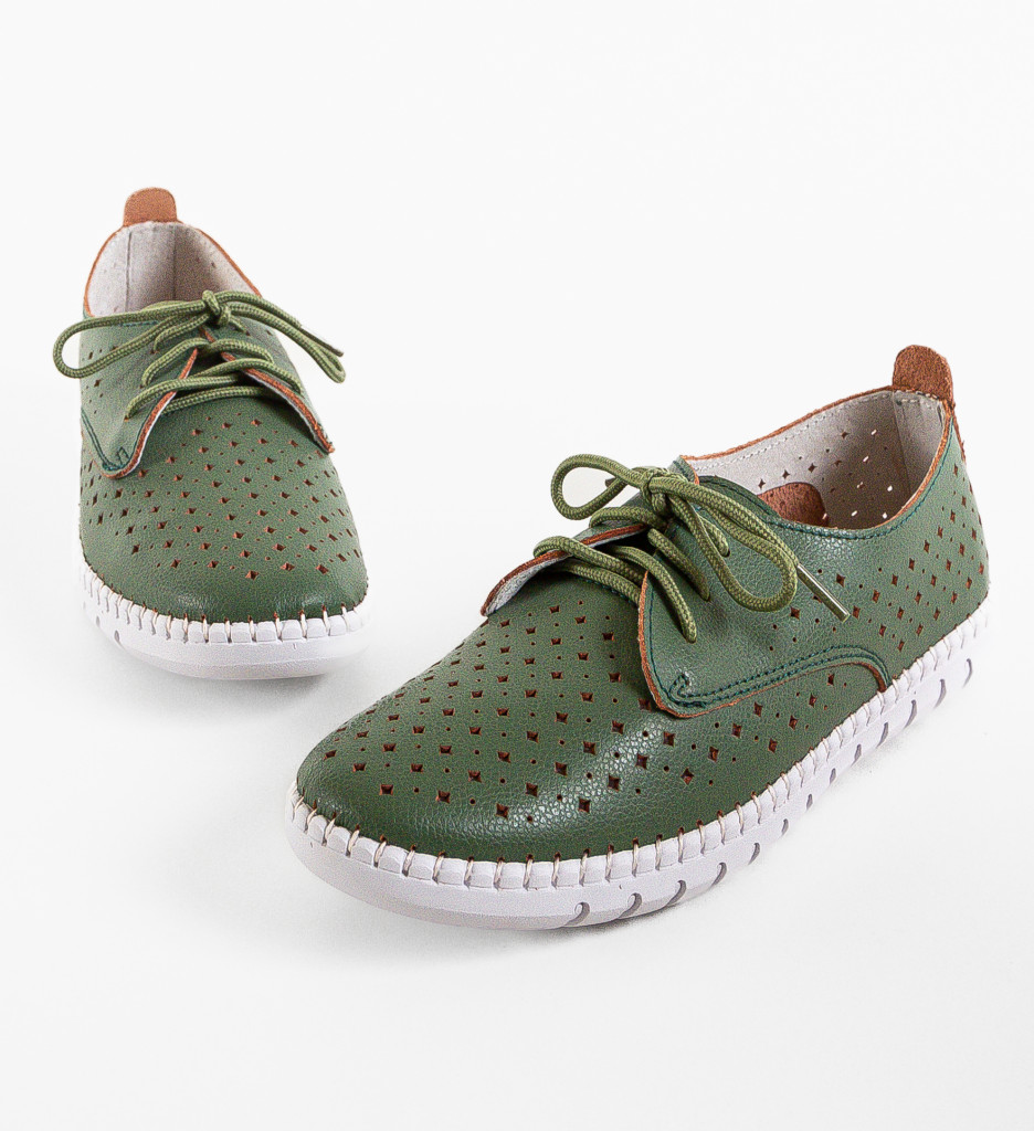 Pantofi Casual Hilio Verzi | Stil și Confort