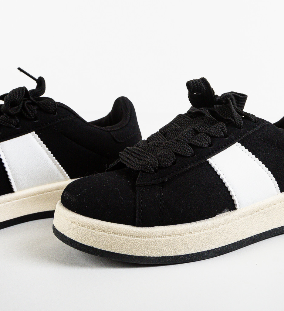Sneakers Kionba Negri - Confort și Stil Urban - imagine 6