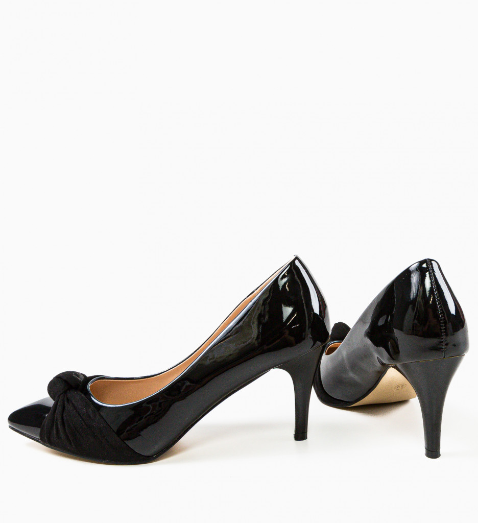 Pantofi Oprez Negri | Toc Elegant pentru Orice Ocazie - imagine 6