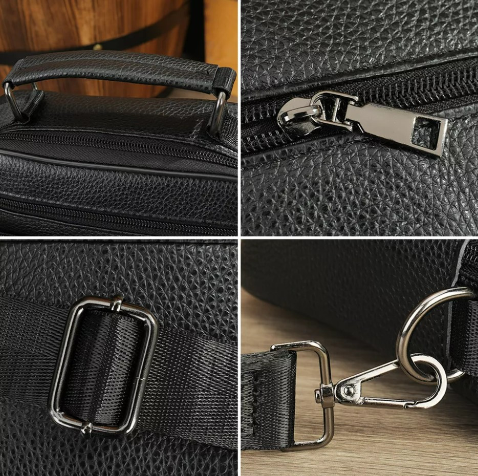 Geanta Umar Barbati Piele Naturala | Oem Elio - imagine 8