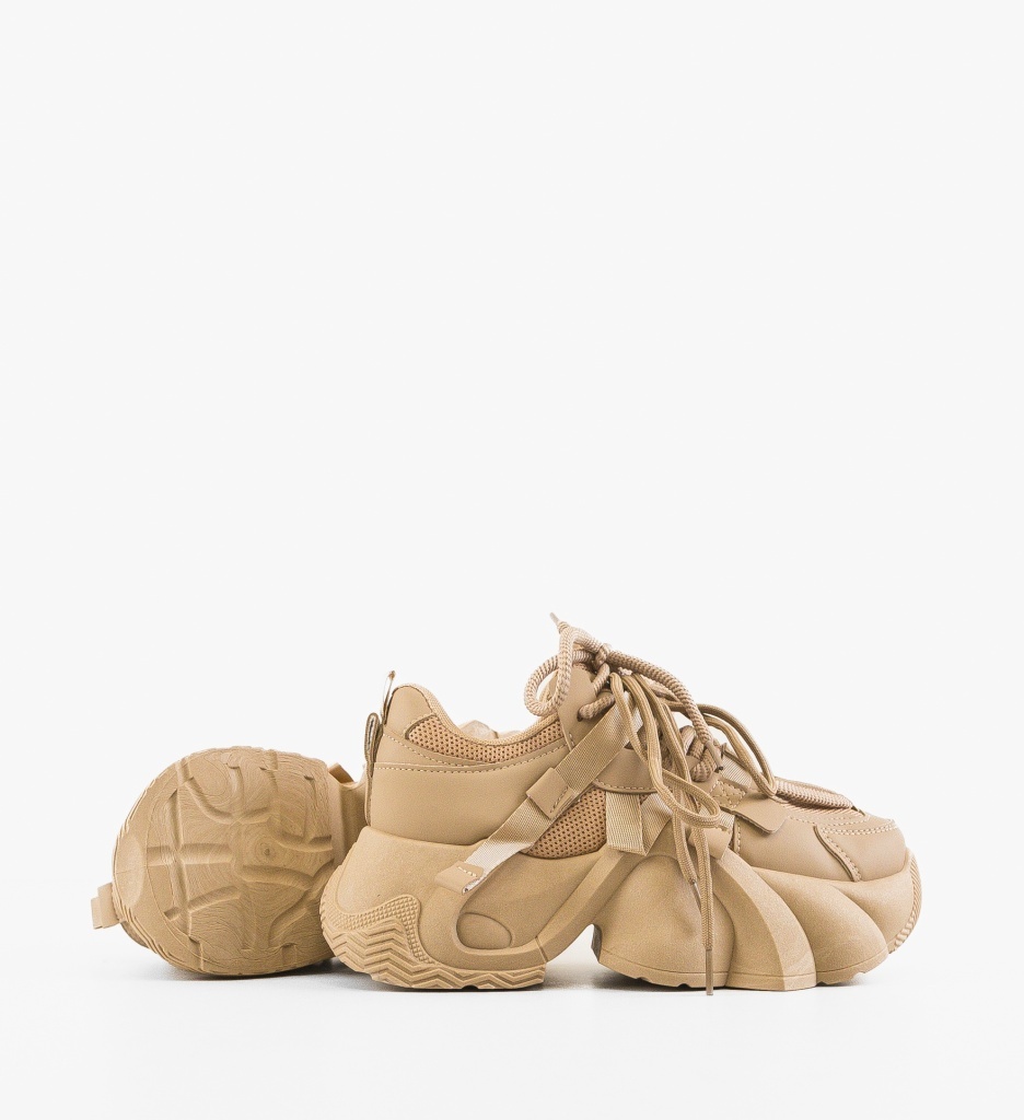 Sneakers Dama Thild Khaki | Confort & Stil - imagine 4