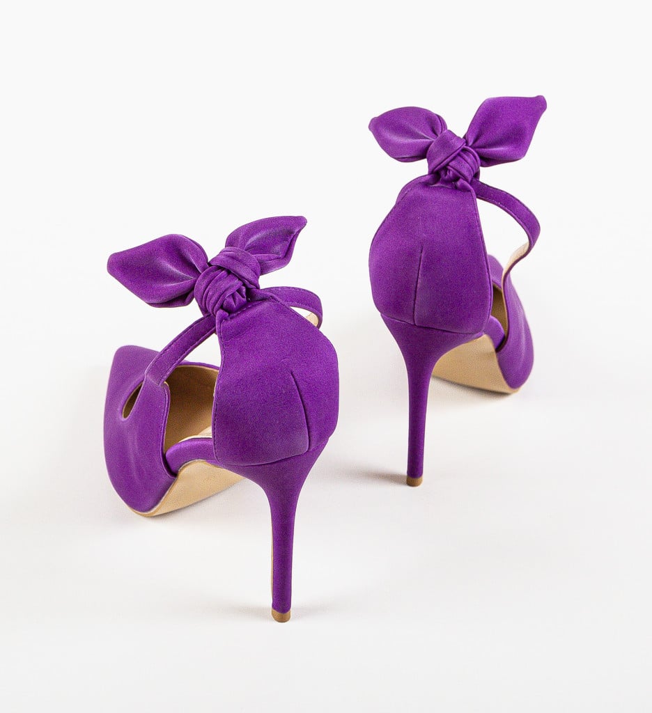 Pantofi cu Toc Miriam Mov - Eleganță și Stil - imagine 7