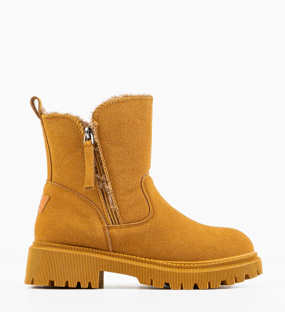 Ghete Dama Camel Elegante - Confort și Stil - imagine 4
