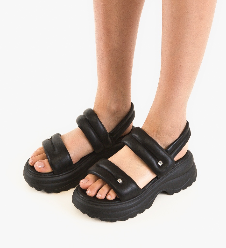 Sandale Zoya Negre | Eleganță și Confort - imagine 2