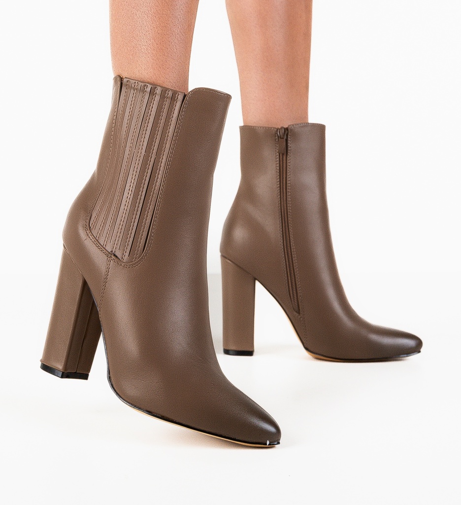 Botine Dama Reenbe Khaki - Confort și Stil - imagine 2