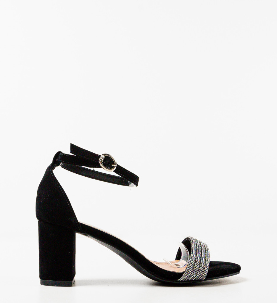 Sandale Ward Negre cu Toc - Eleganță și Stil - imagine 6