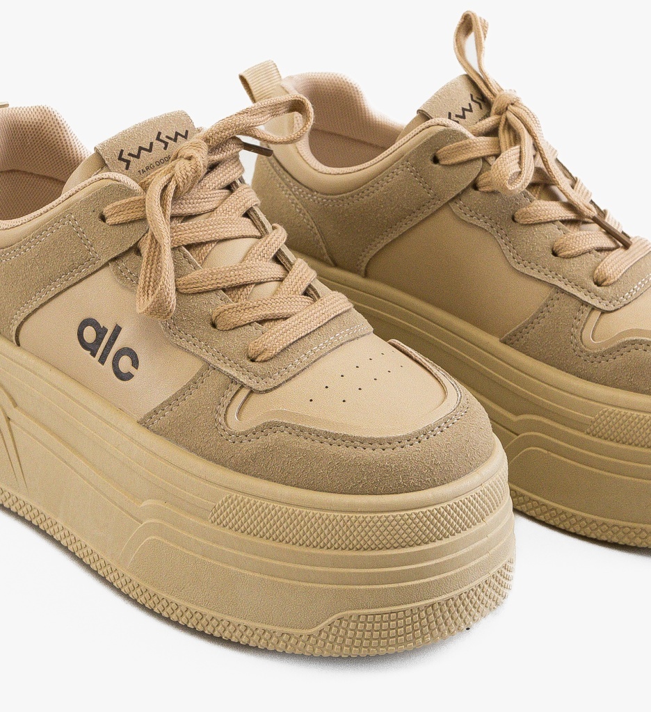 Sneakers Dama Dareva Khaki - Confort Stilat - imagine 5