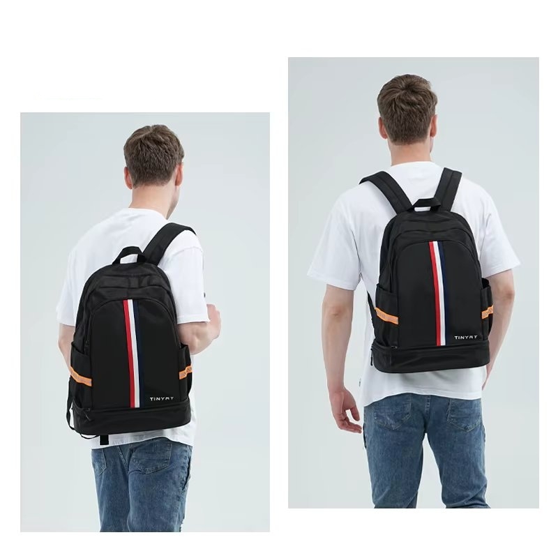 Rucsac Pliabil Picadili cu Port USB, Negru - imagine 4