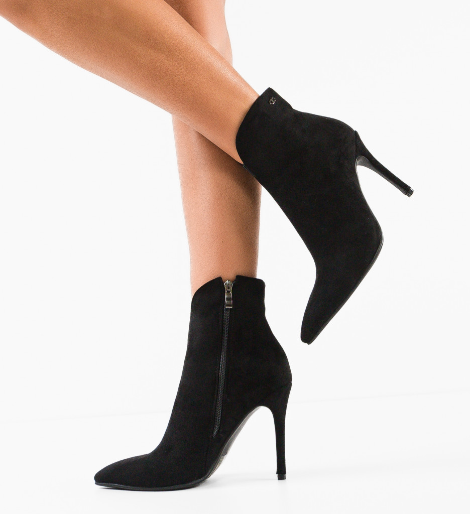 Botine Dama Egwene Negre | Eleganță și Stil - imagine 3